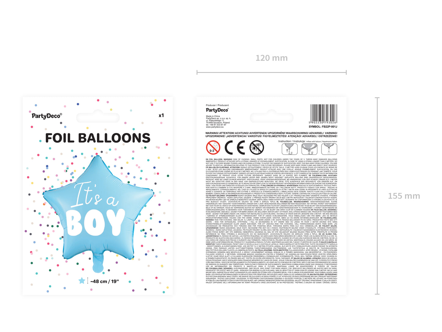 Balon folie "It's a boy" 48 cm