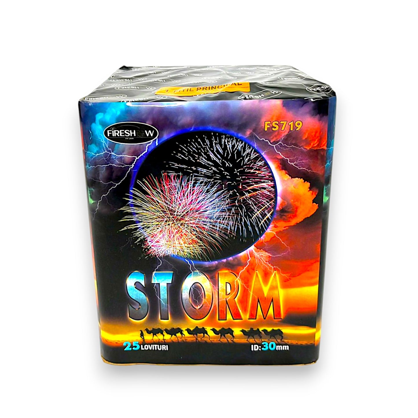 Baterie de Artificii Storm 25 Focuri / 30 MM CAT T1