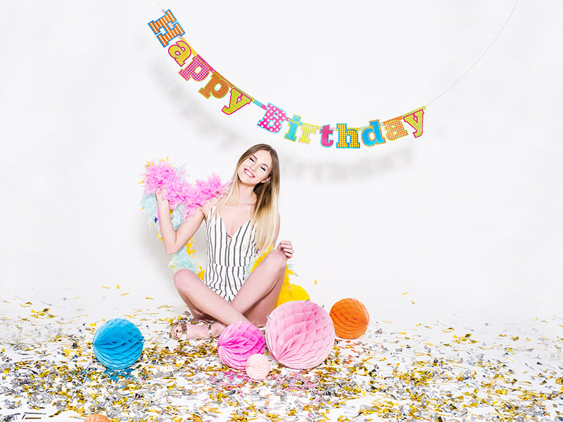 Tun de confetti, fasii argintii, 40cm