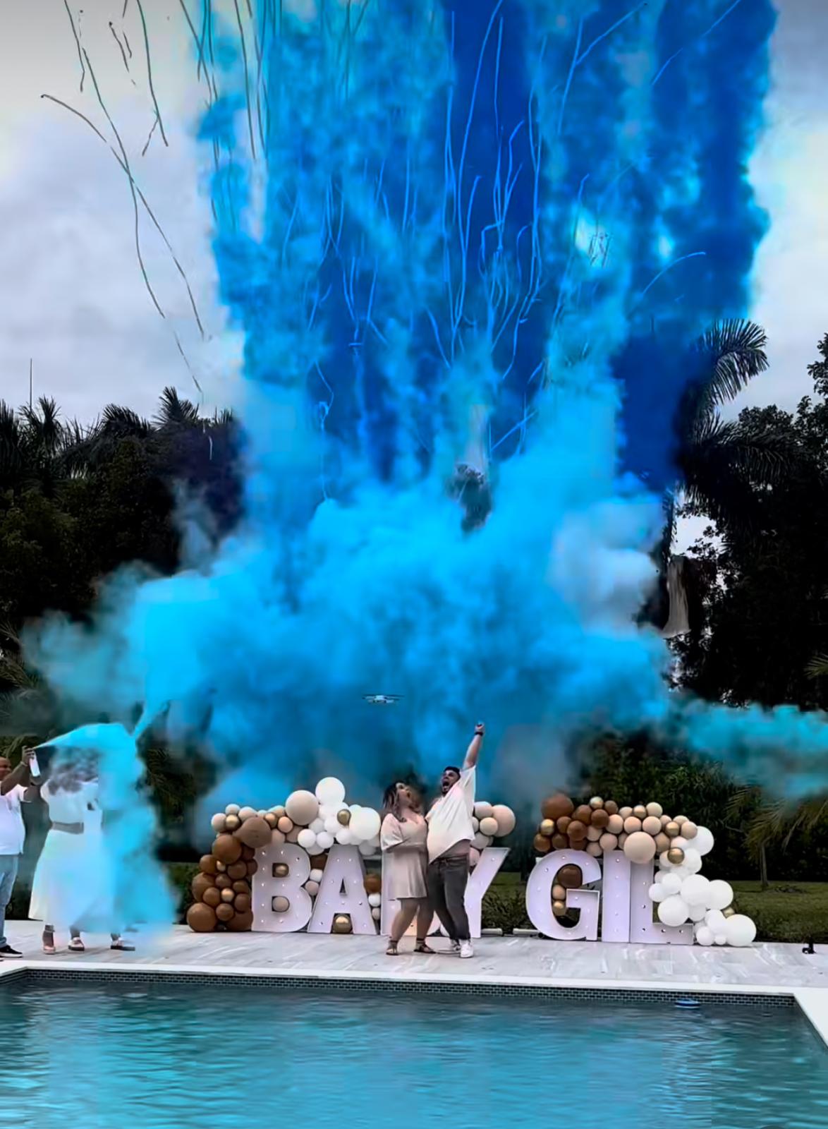 Artificii Albastre pentru Dezvaluirea Genului | gender-reveal.ro