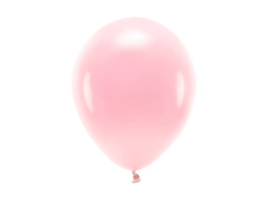 Set 100 Balon Eco Pastel Roz Pudrat - Diametru Aprox. 26 cm