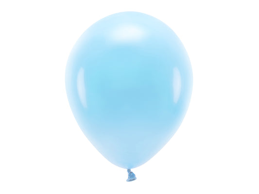 Set 100 Balon Eco Pastel Albastru Pudrat - Diametru Aprox. 30 cm