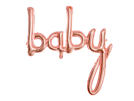 Balon de folie roze "Baby" 70 x 77 cm