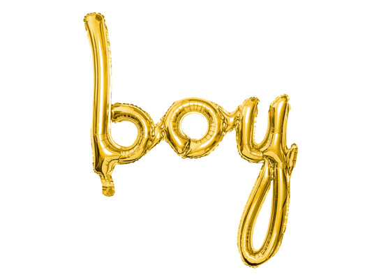Balon de folie auriu "boy" 64 x 74 cm