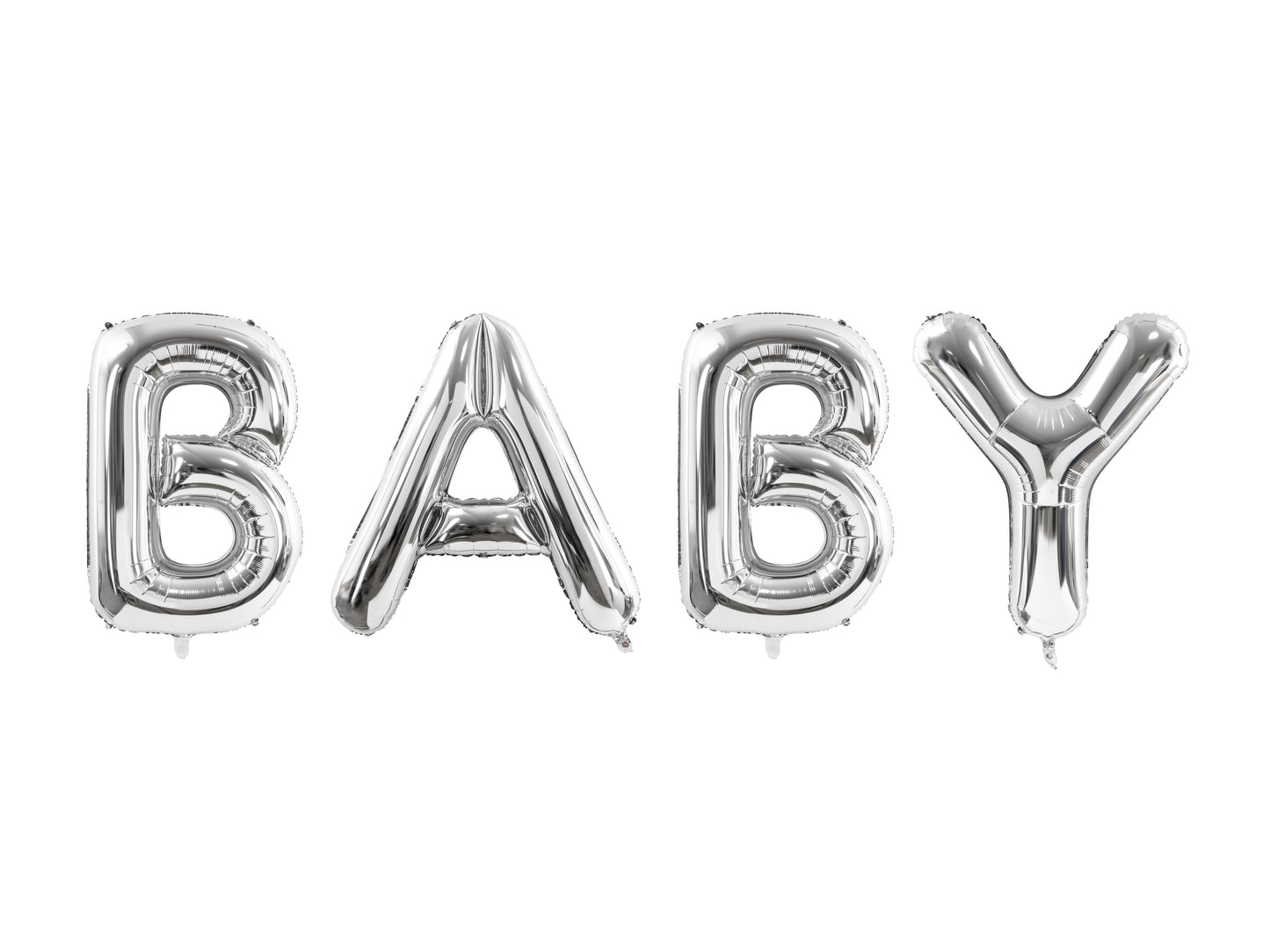 Balon de folie arginitu "Baby" 262 x 86 cm
