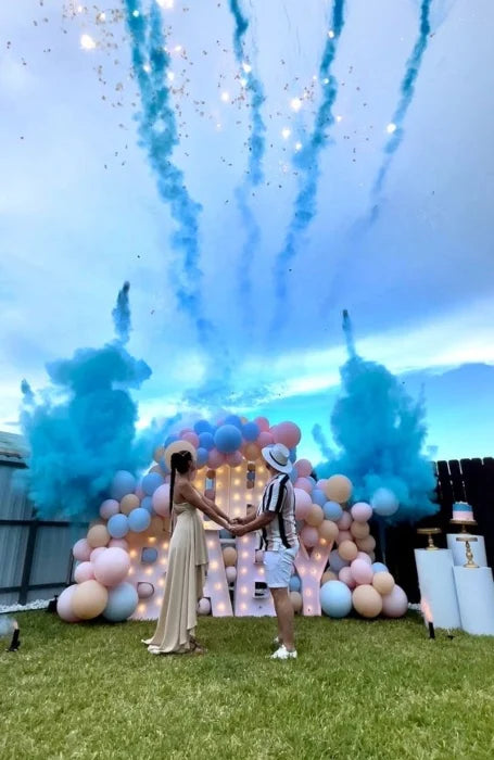 Artificii Albastre pentru Dezvaluirea Genului | gender-reveal.ro