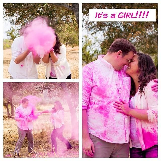 Pulbere roz Gender Reveal