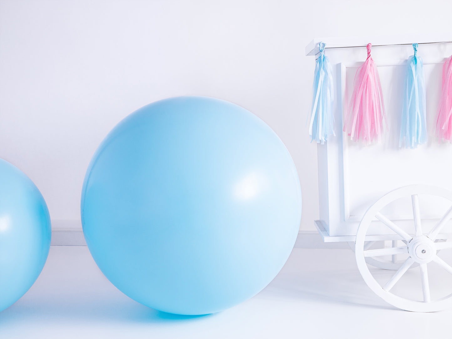 Balon jumbo Albastru Pudrat - 1 M