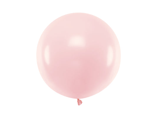 Balon rotund Roz Pastel Pudrat 60 cm