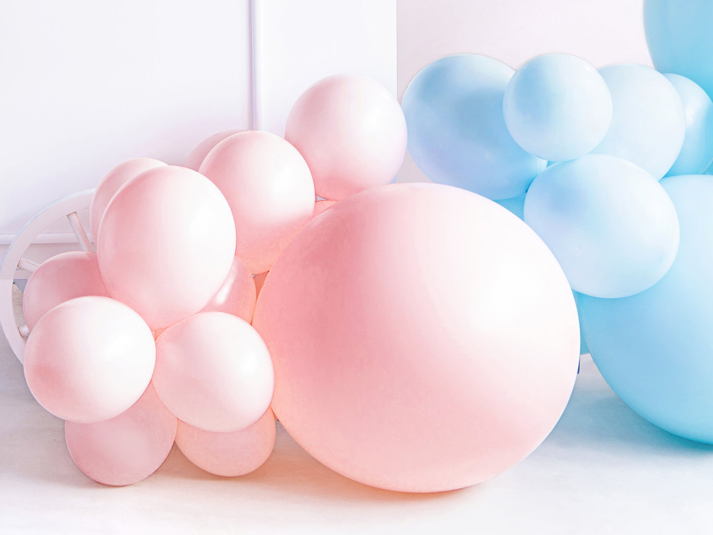 Balon rotund Roz Pastel Pudrat 60 cm