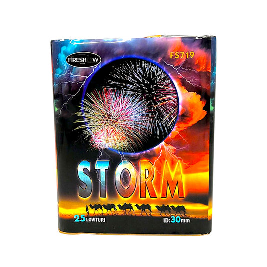 Baterie de Artificii Storm 25 Focuri / 30 MM CAT T1