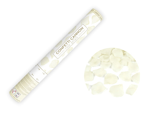 Tun confetti cu petale de trandafir, crem, 40cm